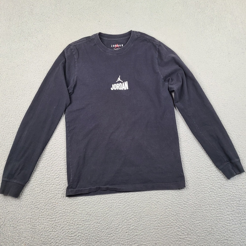 Jordan Shirt Mens Small Black‎ Long Sleeve Air Jordan Flight Club Graphic Tee